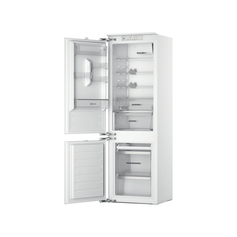 Bauknecht Frigorifero combinato Apparechio incasso BKC18D013C2 SF LH Bianco 2 porte Perspective open