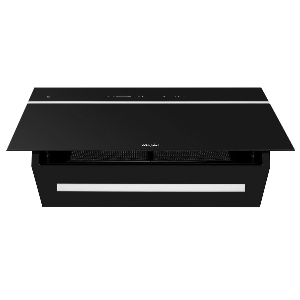 Whirlpool Hotă Încorporabil WHVS 90F LT C K Negru Wall-mounted Electronic Frontal