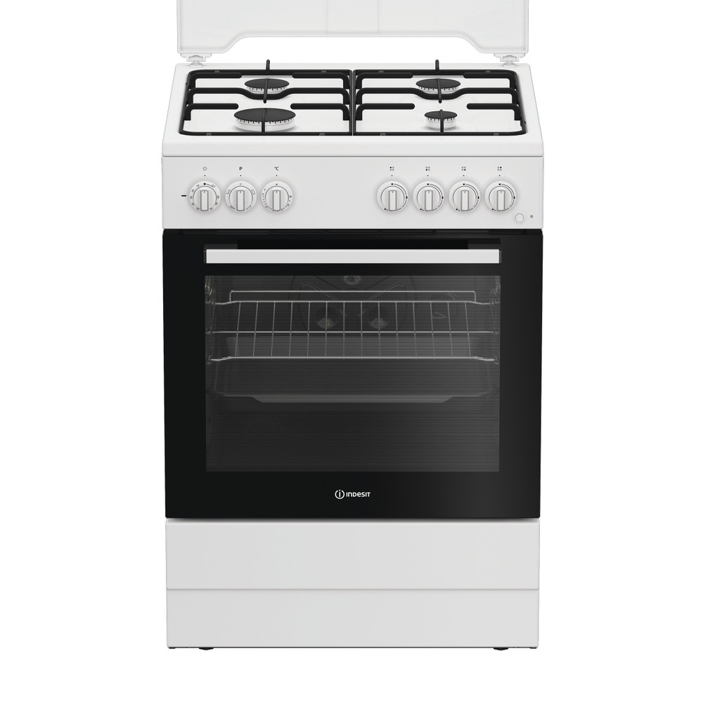 Indesit Κουζίνα I6G3PMW Λευκό Αερίου Frontal
