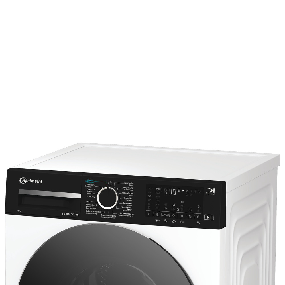 Bauknecht Waschmaschine Standgerät BKWM8109 Weiss Frontlader A Lifestyle control panel