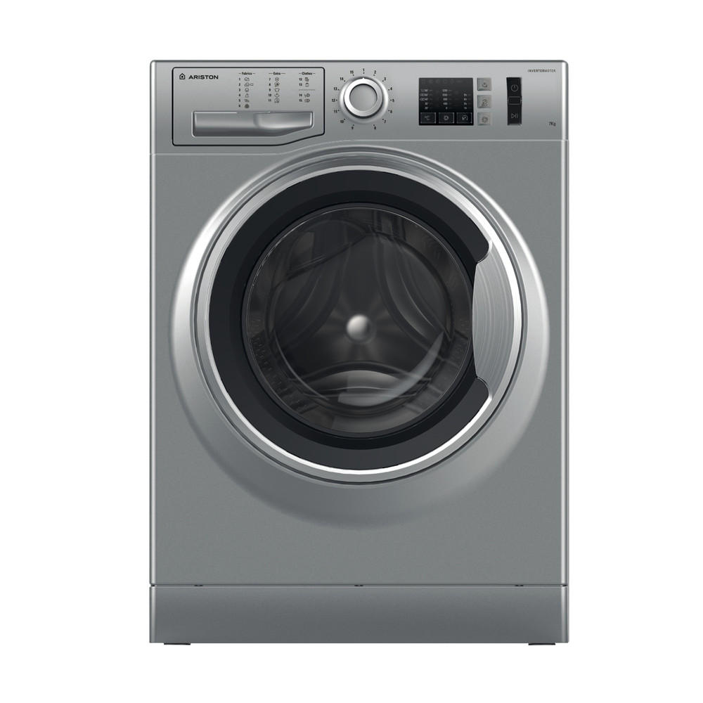 Ariston Washing machine Free-standing NM10 723 SS EX Silver Front loader A+++ Frontal