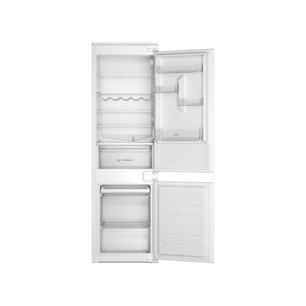 Indesit Fridge-Freezer Combination Built-in INC18D011B1 White 2 doors Frontal open
