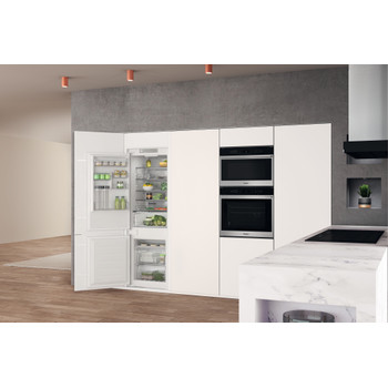 Whirlpool Kombinovaná chladnička s mrazničkou Vstavané WHC18 T332 P Biela 2 doors Lifestyle perspective open