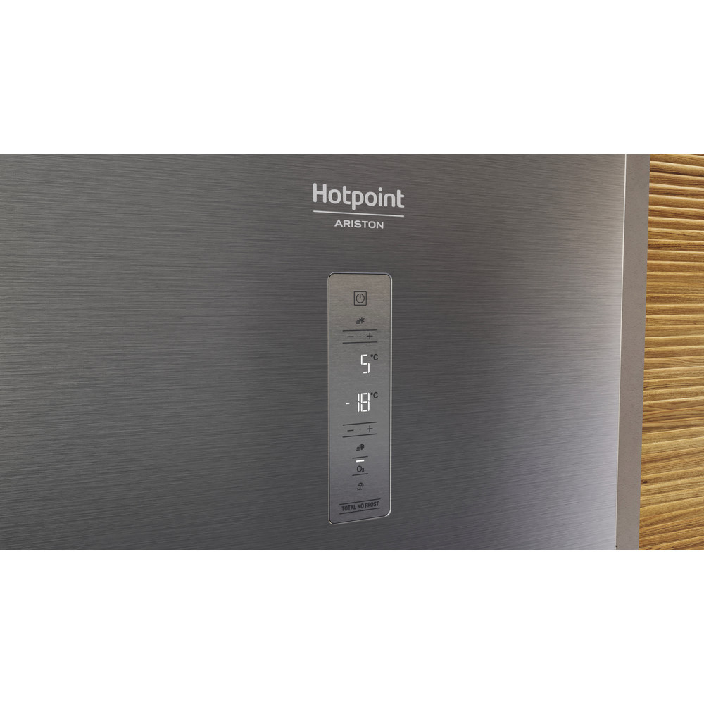 Hotpoint_Ariston Combinație frigider-congelator Neincorporabil HAFC9 TT43SX O3 Saturn Steel 2 doors Lifestyle control panel