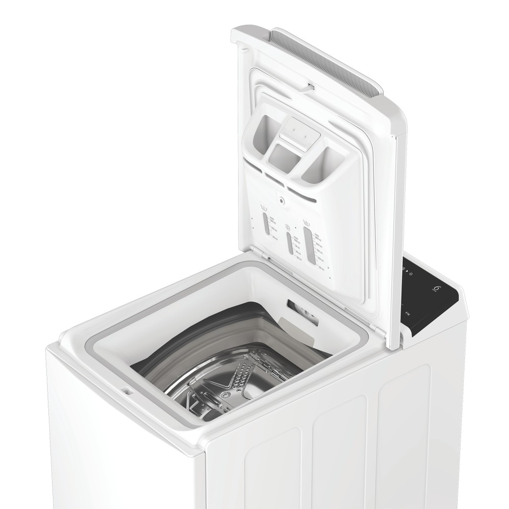 Whirlpool Perilica za rublje Samostojeći TW621DBSWEE Bijela Gornje punjenje A Perspective open
