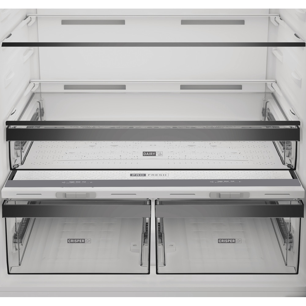Whirlpool Kombinovaná chladnička s mrazničkou Volně stojící WHK2 6614 X7E Pearl Inox 2 doors Drawer