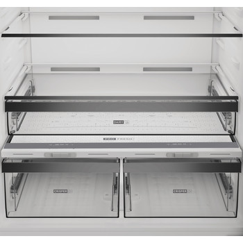 Whirlpool Kombinovaná chladnička s mrazničkou Volně stojící WHK2 6614 X7E Pearl Inox 2 doors Drawer