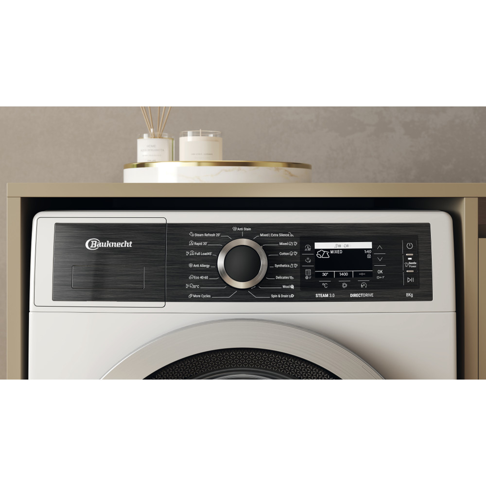 Bauknecht Vaskemaskine Fritstående B7 89 SILENCE EE Hvid Frontbetjent A Control panel