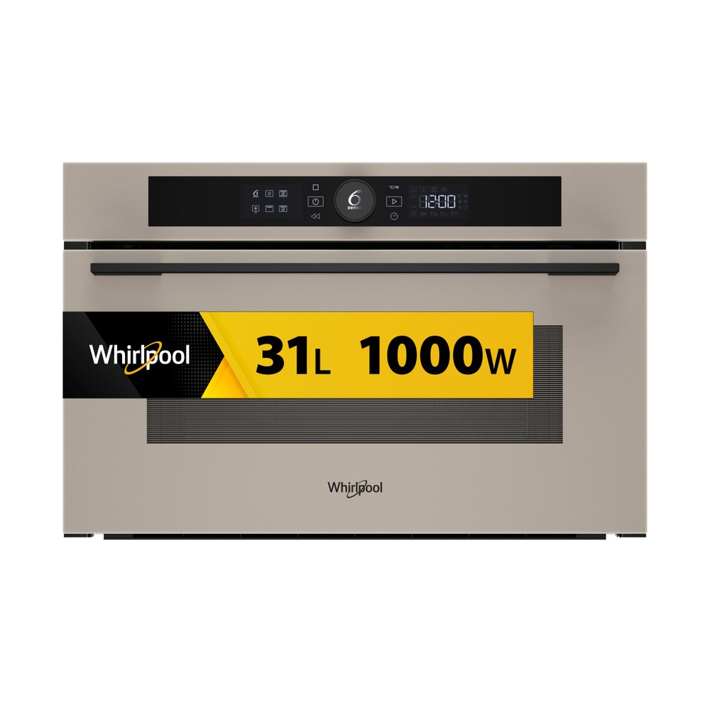 Whirlpool Mikrovlnná trouba Vestavné WMD54MBG Urban beige Elektronické 31 Mikrovlny + Gril 1000 Frontal