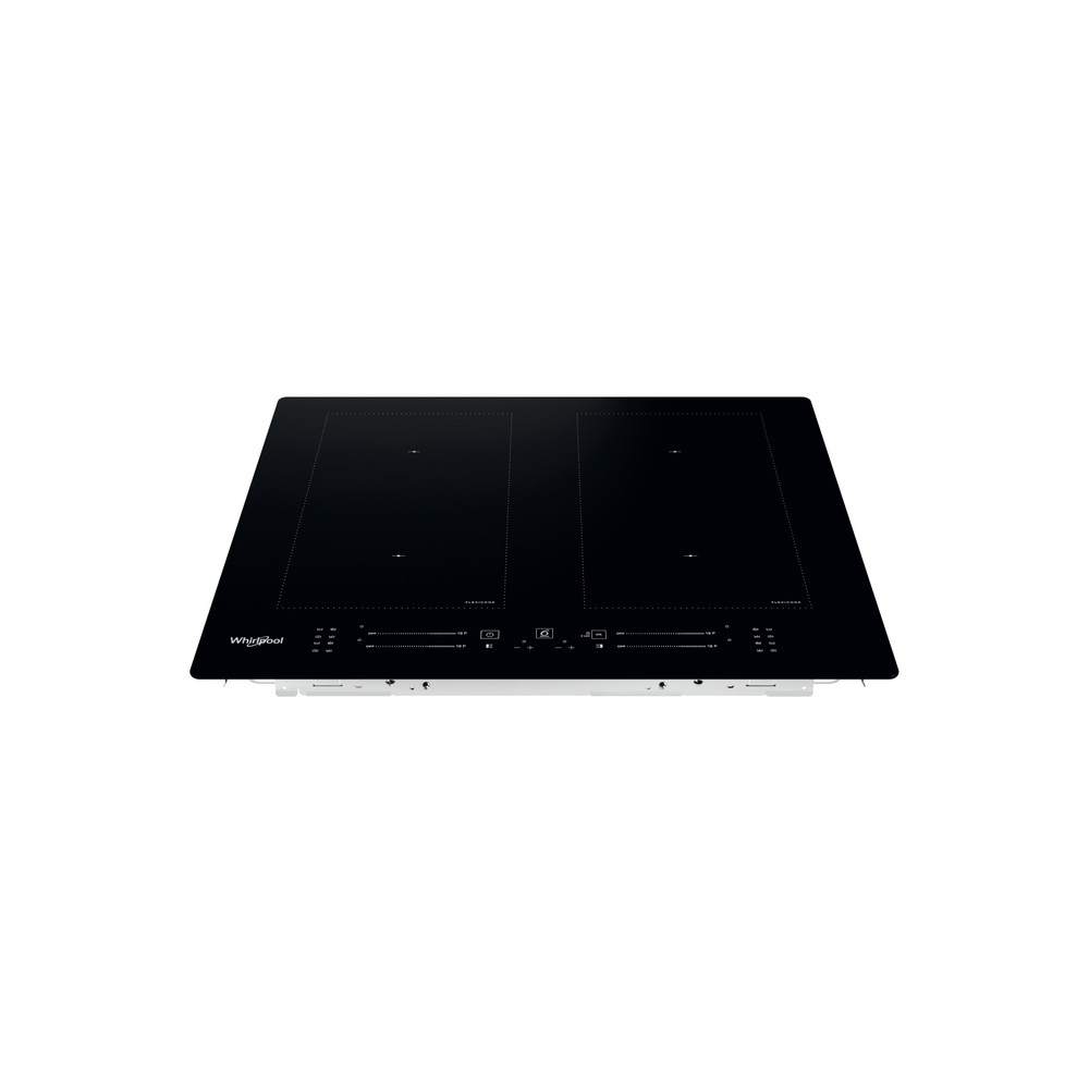 Whirlpool Table de cuisson WL S7260 NE Noir Induction vitroceramic Frontal top down