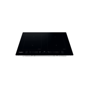 Whirlpool Table de cuisson WL S7260 NE Noir Induction vitroceramic Frontal top down