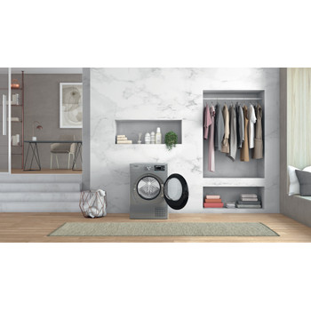 Whirlpool Torktumlare W7 D93SB EE Silver Lifestyle frontal open