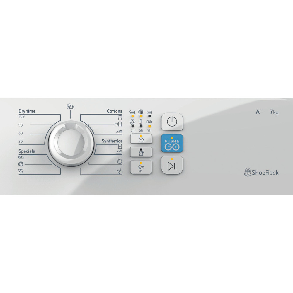 Indesit Sušilica YT M08 71 R EU Bijela Control panel