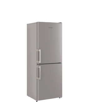 Indesit Комбиниран хладилник с камера Свободностоящи IB55 532 X Manhattan Grey 2 врати Perspective