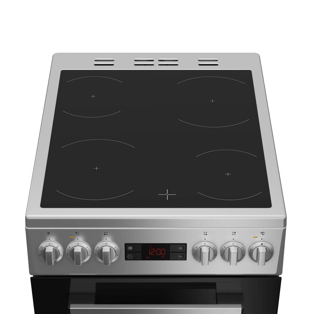 Indesit Cucina con forno a doppia cavità I5V5LCS Argento Elettrico Heating element