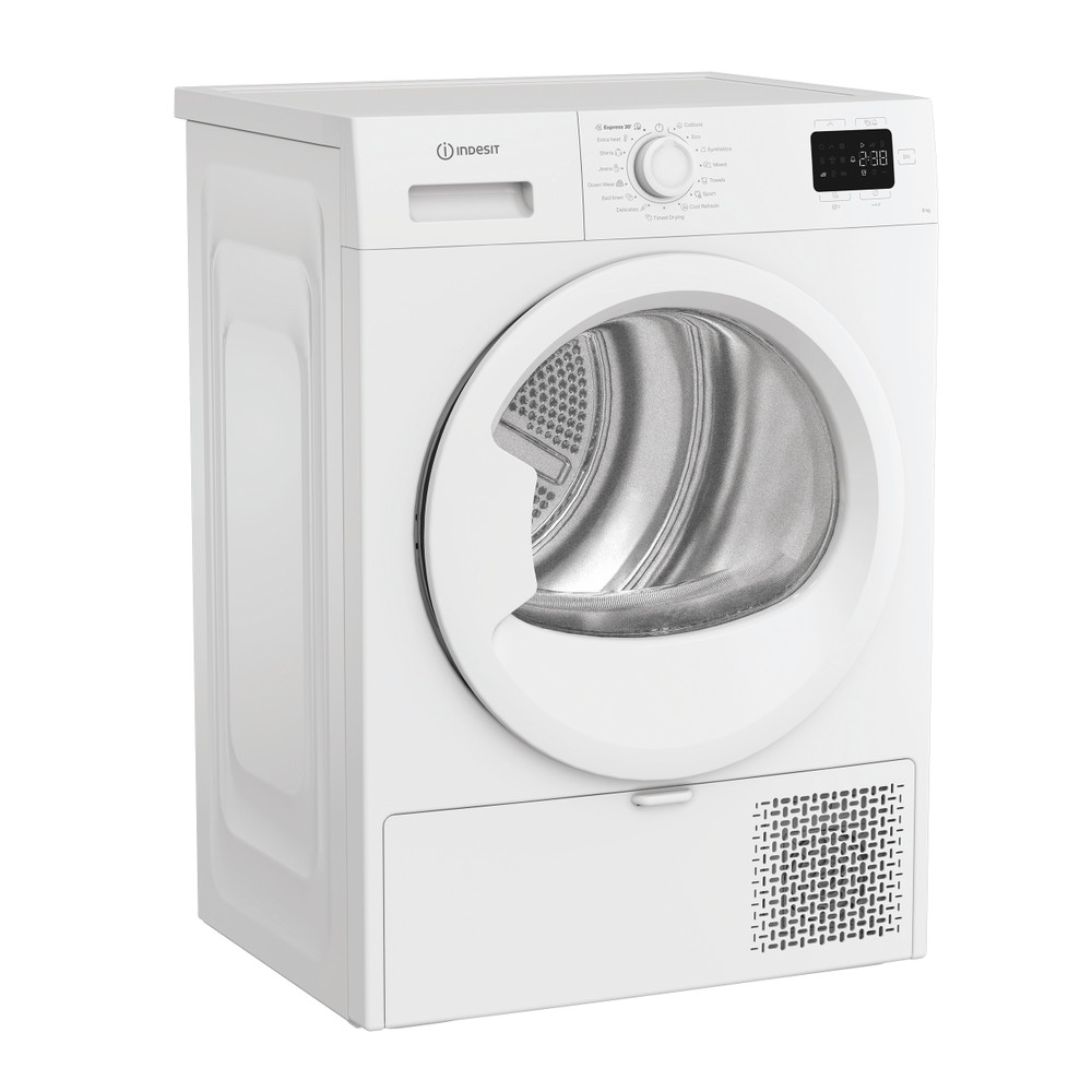 Indesit Στεγνωτήριο C YSD 83D WW EE Λευκό Perspective