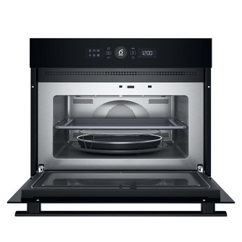 Whirlpool Mikrohullámú sütő Beépíthető WMW47HMB Fekete Elektromos 40 Mikrohullám-Kombi 900 Frontal open