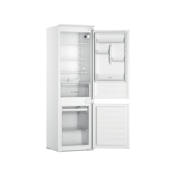 Indesit Réfrigérateur combiné Encastrable INC18D021A1 Blanc 2 portes Perspective open