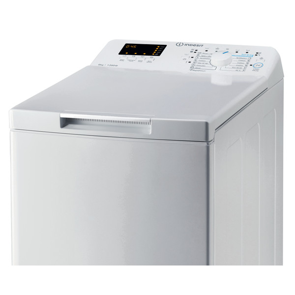 Indesit Mosógép Szabadonálló BTW S6230P EU/N Fehér Felültöltős D Control panel
