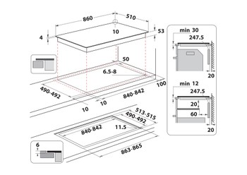 Inductiekookplaat Whirlpool - SMP2 9010 C/NE/IXL | European
