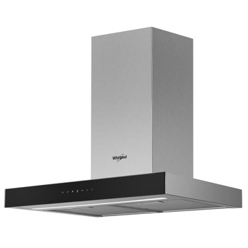 Whirlpool Exaustor Encastre WHBS 62F LT K/1 Preto Wall-mounted Eletrónico Perspective