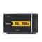 Whirlpool Mikrolaineahi Vabaltseisev MWP 203 SB Hõbe-must Elektrooniline 20 Mikrolained+grill 700 Perspective
