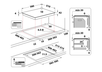 trnkページ Elektrische kookplaat Whirlpool - AKT 8090/NE | European