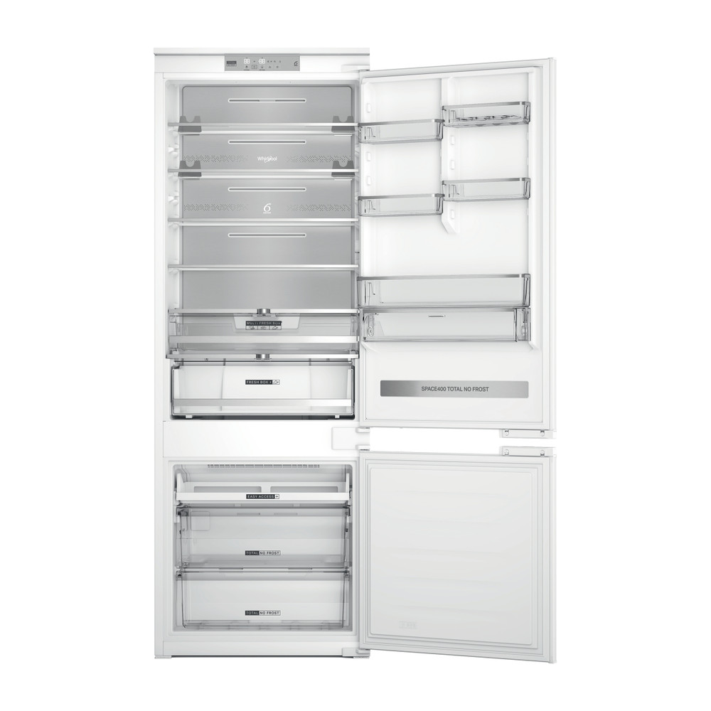 Whirlpool Hűtő/fagyasztó kombináció Beépíthető WH SP70 T232 P Fehér 2 doors Frontal open
