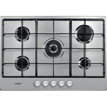 Whirlpool Table de cuisson TKRL 751 IX Inox GAS Frontal