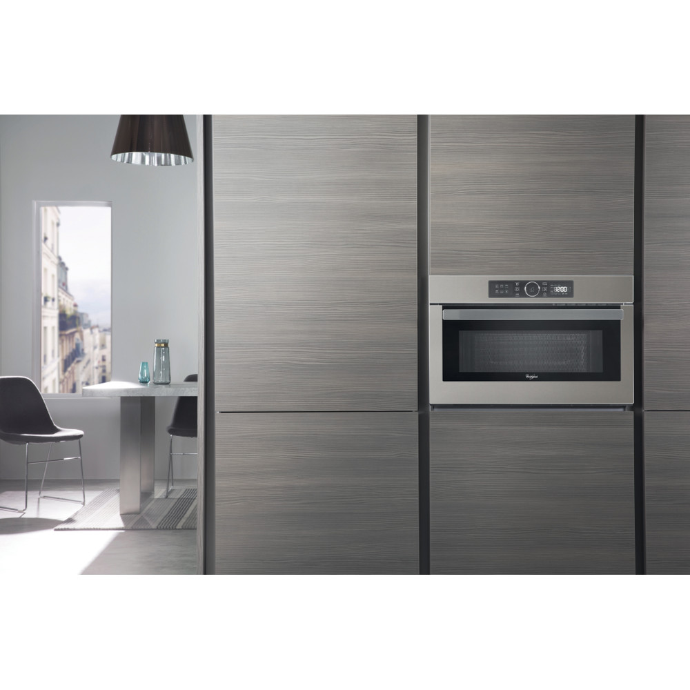 Whirlpool Мікрохвильова піч Вбудований (-а) AMW 730/SD Сріблястий світанок Електронне 31 Мікрохвильова піч з функцією гриль 1000 Lifestyle frontal