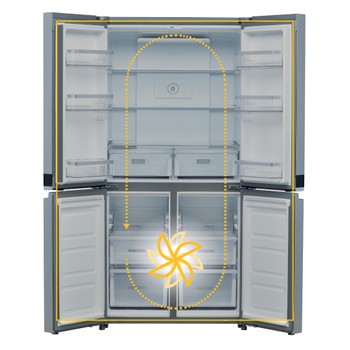 Whirlpool Side-by-Side Samostojeći WQ9 E1L Inox Frontal open