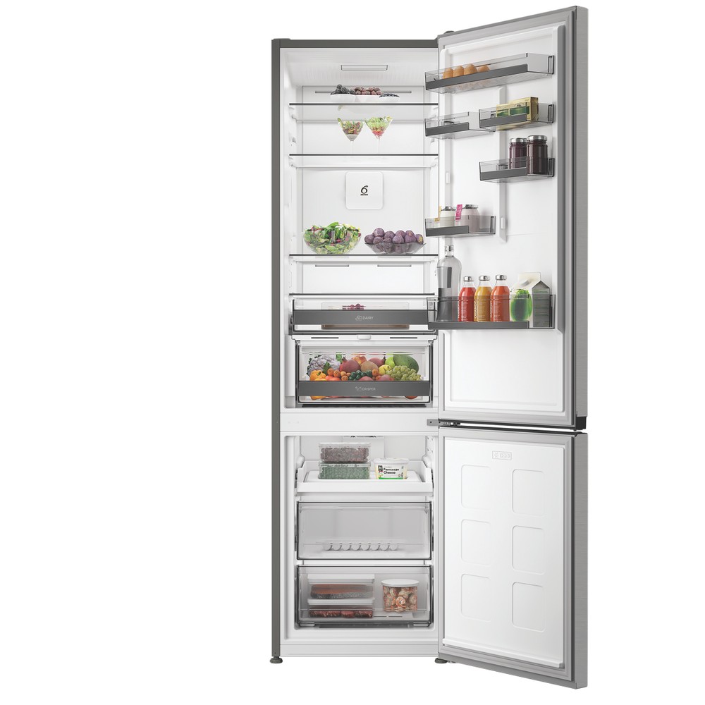 Whirlpool Kombinirani hladnjak Samostojeći WHK 22414 X8EA ARC 764 Manhattan Gray 2 doors Lifestyle frontal open