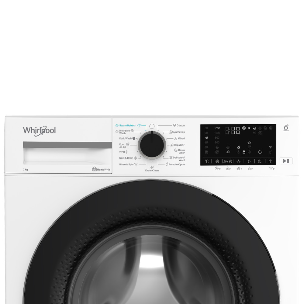 Whirlpool Mosógép Szabadonálló WAM 762WB EE Fehér Elöltöltős N/A Control panel