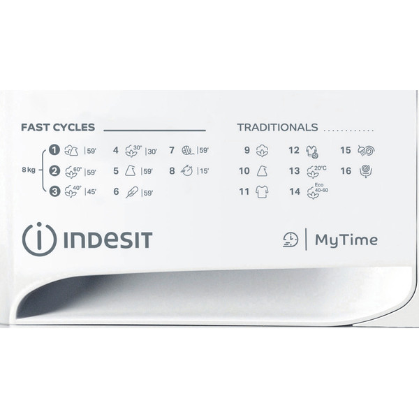 Indesit Стиральная машина Отдельно стоящий OMTWE 81283 WK EU Белый Front loader A+++ Program