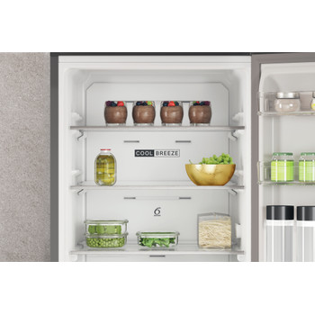 Whirlpool Холодильник з нижньою морозильною камерою. Соло W7X 81O OX 0 Optic Inox 2 двері Lifestyle detail