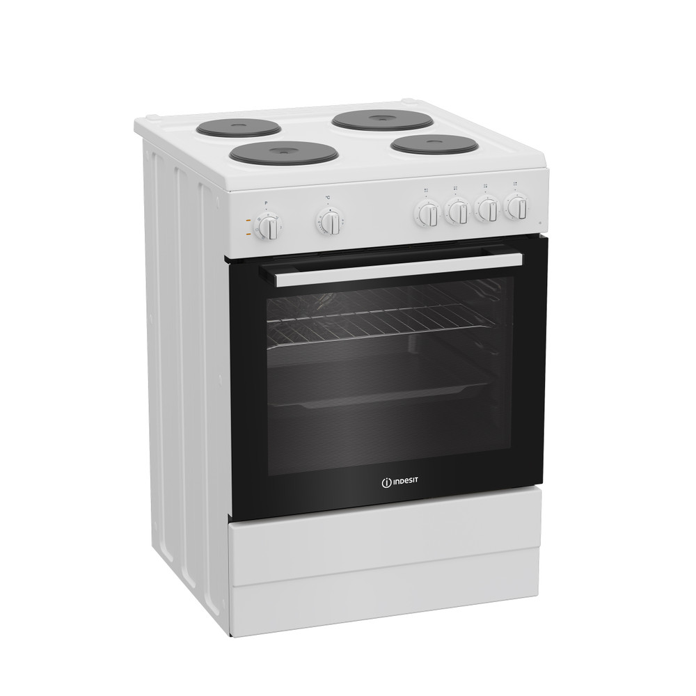Indesit Κουζίνα I6E5KMW Λευκό Ηλεκτρική Perspective