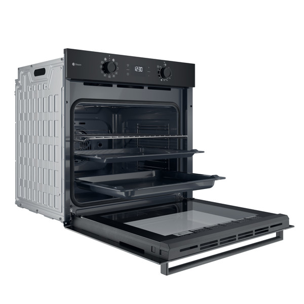 Indesit Φούρνος Εντοιχιζόμενο IO K58HS B Ηλεκτρική A+ Perspective open