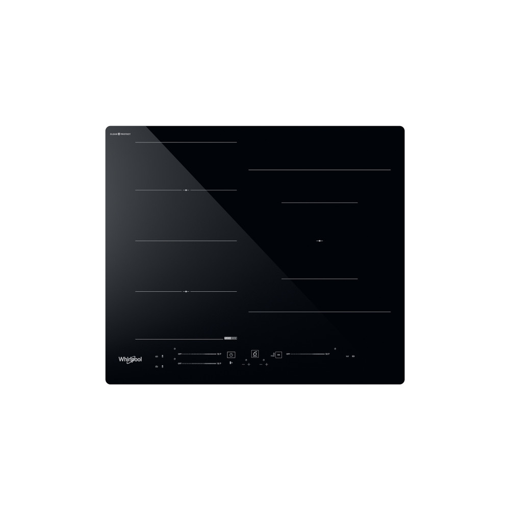 Whirlpool Table de cuisson WF S9860 CPNE Noir Induction vitroceramic Frontal