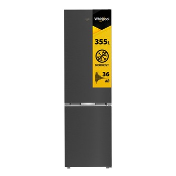 Whirlpool Combinado Livre Instalação WHK 25404 XBR5E Manhattan Grey 2 doors Perspective open