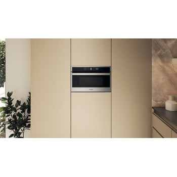 Whirlpool Four à micro-ondes Encastrable WMD44MX Stainless Steel Électronique 31 Micro-ondes + gril 1000 Lifestyle frontal