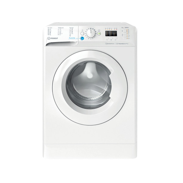 Indesit Mosógép Szabadonálló BWSA 61294 W EU N Fehér Elöltöltős C Frontal