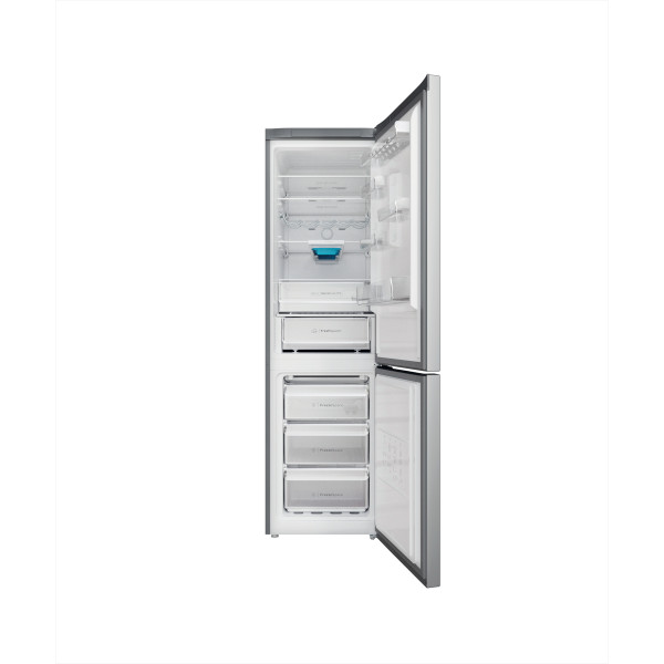 Indesit Hűtő/fagyasztó kombináció Szabadonálló INFC9 TO32X Inox 2 doors Frontal open