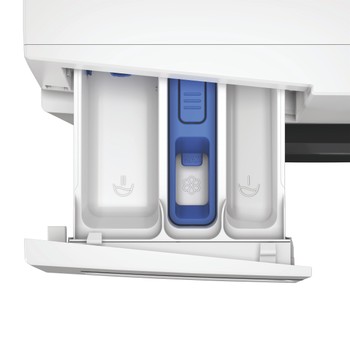 Whirlpool Lavadora secadora Libre instalación WAD 8536WBC SPT Blanco Cargador frontal Drawer