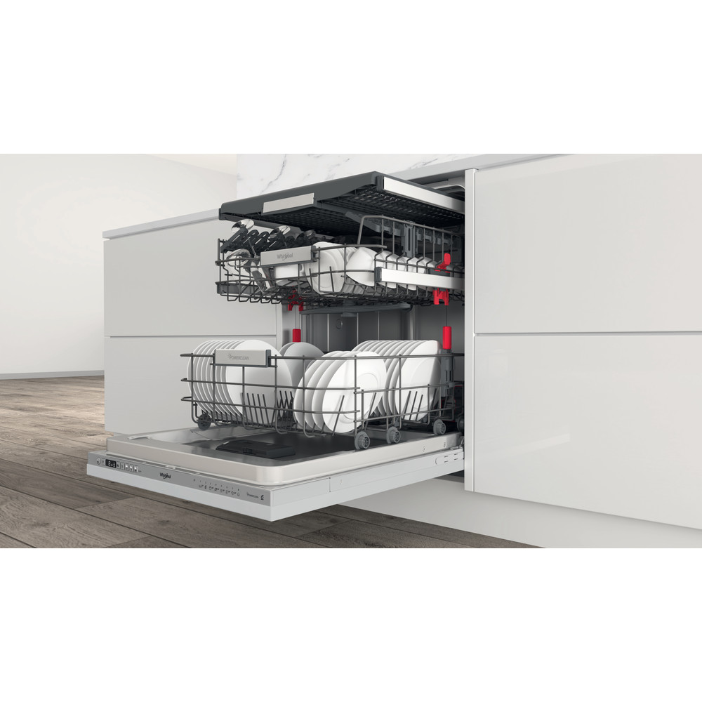 Whirlpool Vaatwasser Inbouw W0I D741A S Volledig geïntegreerd C Lifestyle perspective open