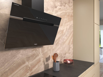 Whirlpool DropProtect wall mounted cooker hood - WHVS 91F LT DP K