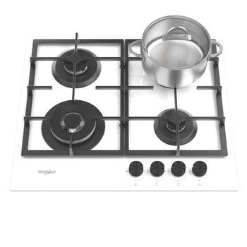 Whirlpool Plită GOFL 629/WH EE Alb Gaz Lifestyle frontal