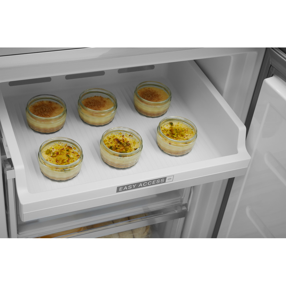 Whirlpool Hűtő/fagyasztó kombináció Szabadonálló W9 931D IX Inox 2 doors Drawer