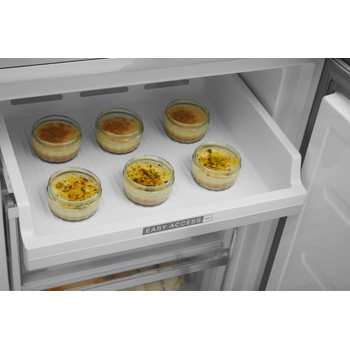 Whirlpool Hűtő/fagyasztó kombináció Szabadonálló W9 931D IX Inox 2 doors Drawer