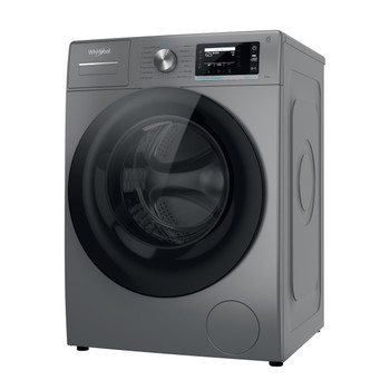 Whirlpool Wasmachine Vrijstaand W7 99S SILENCE EE Zilver Voorlader A Perspective