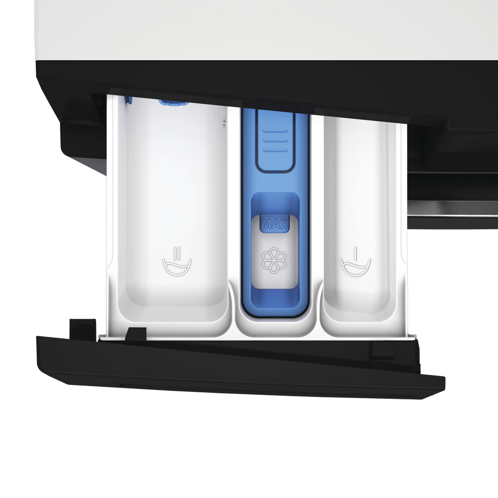 Bauknecht Lave-linge Appareil à pose libre BKWM8109 Blanc Chargeurs frontaux A Drawer